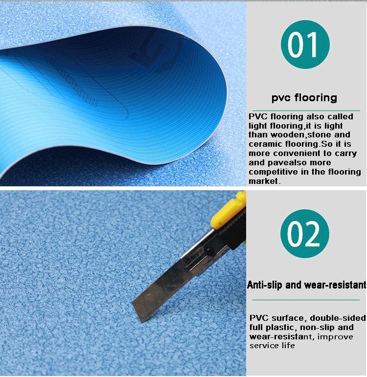PVC Carpet Print Floor Click PVC Flooring