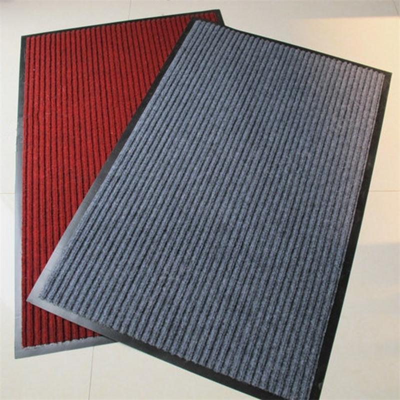 1.3mm PVC Backing Grey Double Stripe Anti-Slip Door Mat