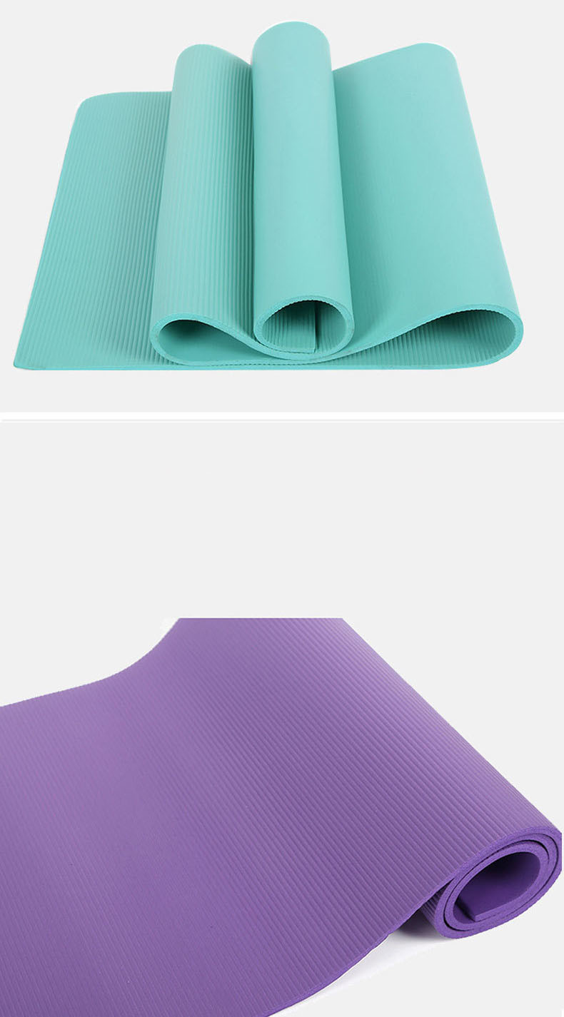 Eco Friendly PVC NBR Foldable Yoga Mat for Fitness Gym Non-Toxic Waterproof Fancy Color Carpet