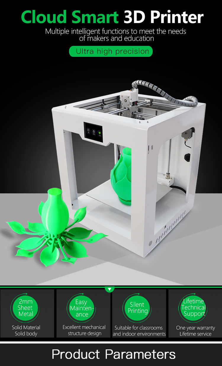 Classrooms Design Shops Hobbyists Makers Fdm 3D Printer for Sale