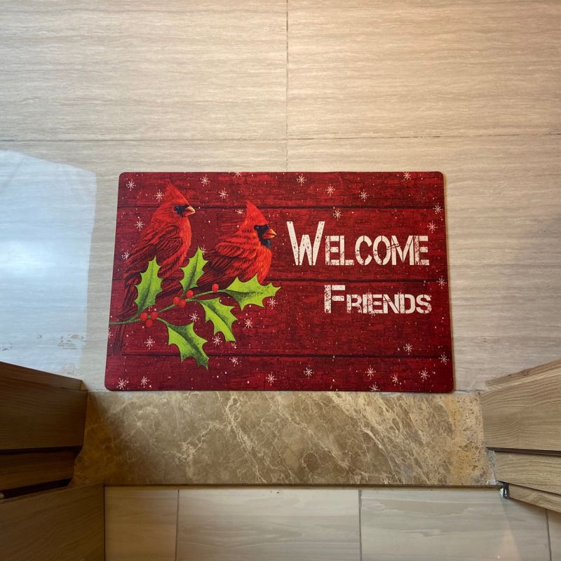 3D High Definition Printed Short Plush Recycled Rubber Floor Mat