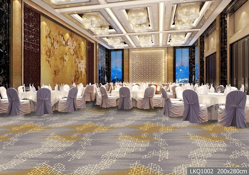 Hotel Corridor Carpet Nylon Printed Carpet Broadloom Carpet with Printing for Floor Decoration