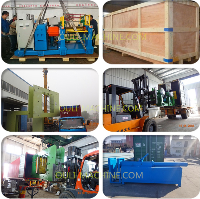 New Disgn Two Roll Rubber Mixing Mill Machine with Hydraulic Stock Blender and Stock Guide