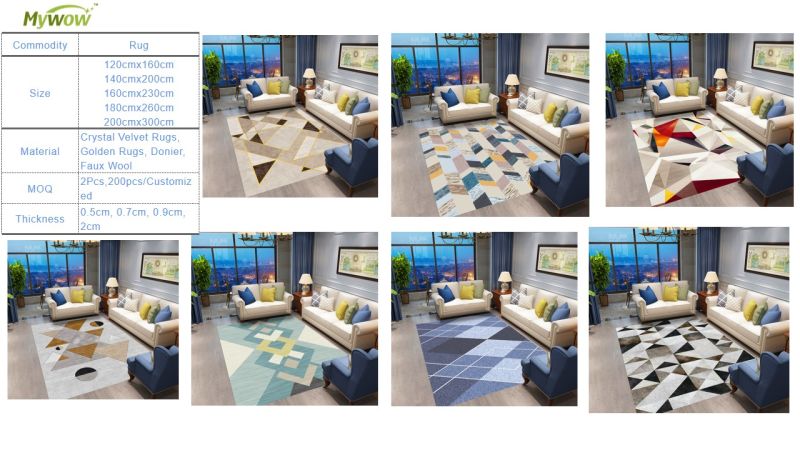 Home Application Modern Style Home Rug for Living Room