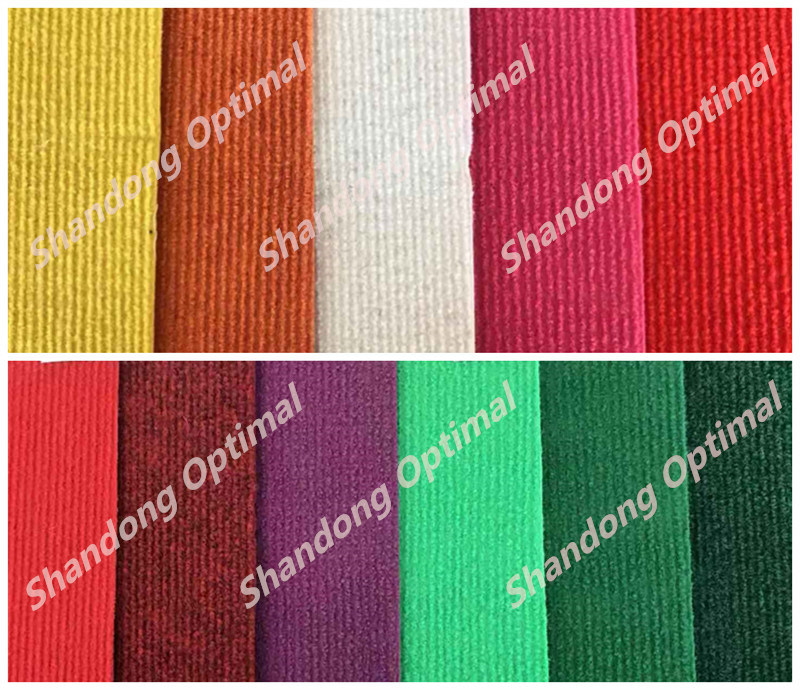 Colorful Stripe Needle Punch Carpet for Indoor and Outdoor Exhibition Event Cheapest Carpet