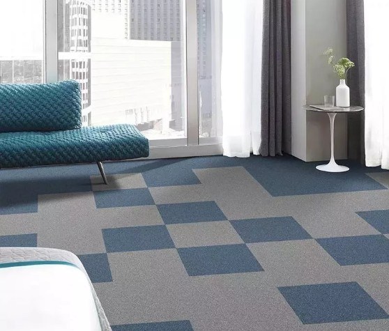 Anti-Slip Bitumen Carpet Tiles in Nylon Material Carpet Tiles for Public Space