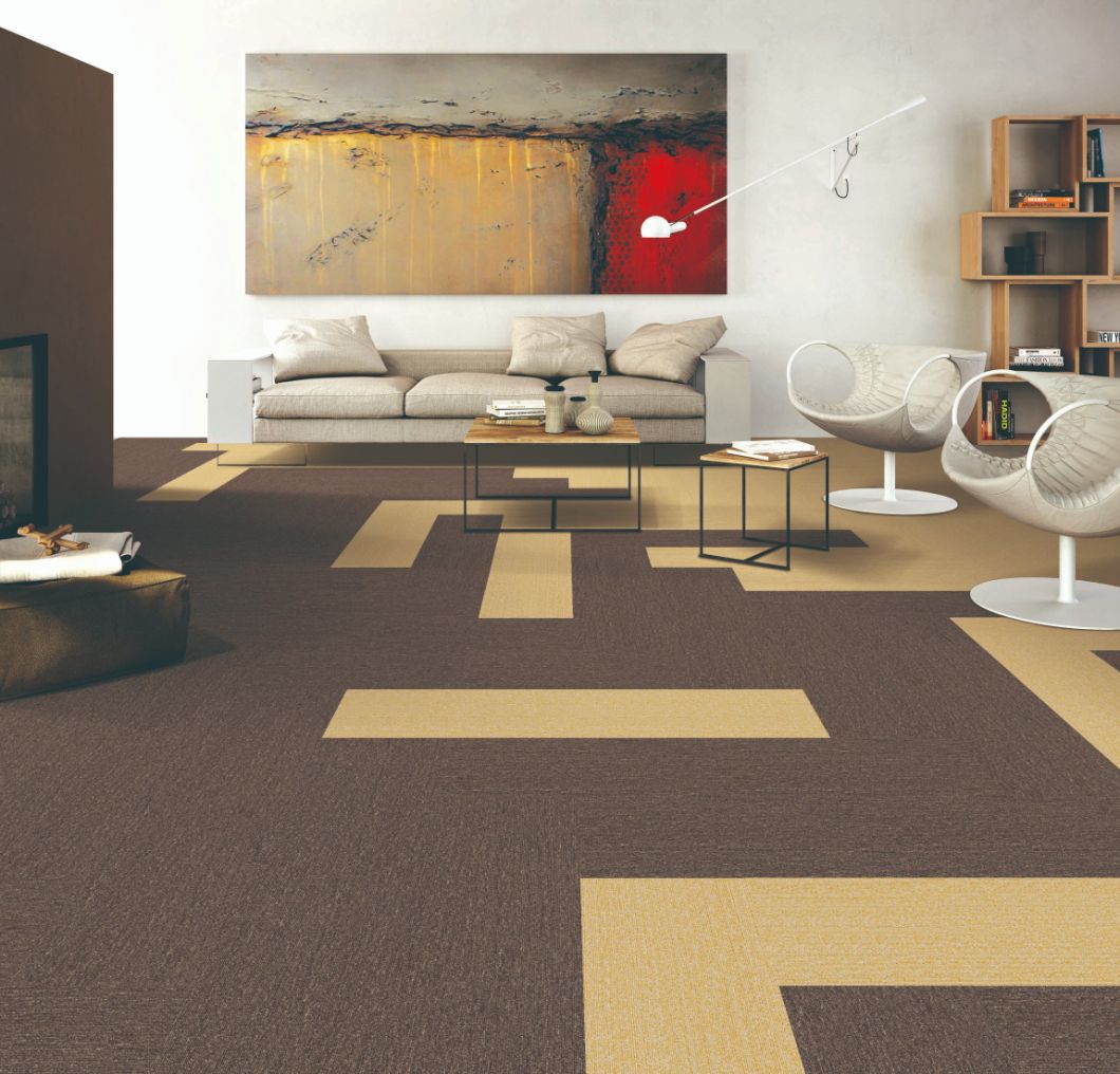 Nylon Carpet Tile with PVC Backing for Commercial/Hotel/Model Pantone II 22103s