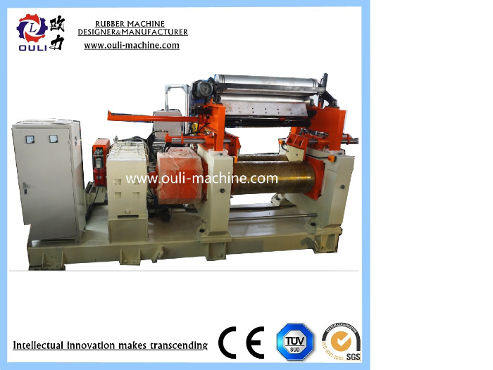 New Disgn Two Roll Rubber Mixing Mill Machine with Hydraulic Stock Blender and Stock Guide
