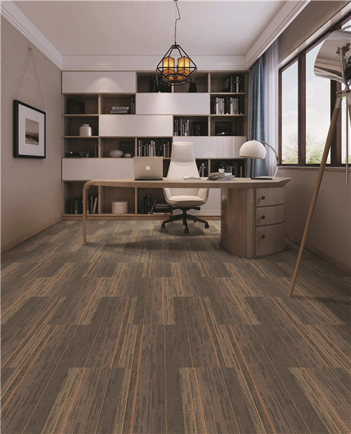 Tufted Rectangle Rugs Modular Carpet Tiles 100X33.33cm Commercial Office Hotel Home Carpet PP Surface Bitument Backing