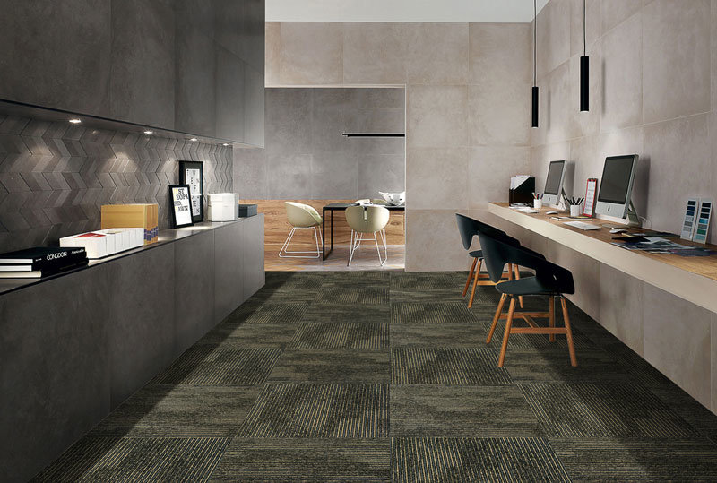 Jacquard Carpet Tiles 50X50cm Commercial Carpet Office Carpet Hotel Carpet Modular Carpet PP Surface Bitumen Backing for Cinema Using