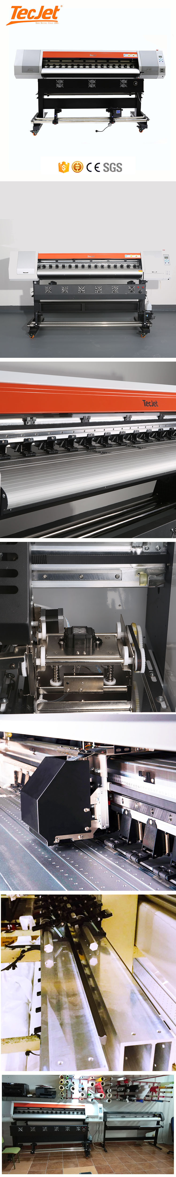Tecjet 1871 Free Sample Low Price 1.8m Dx5/Dx7/5113 Digital Inkjet Sublimation Printer Carpet Printing Machine