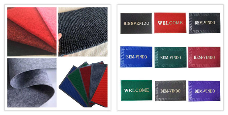 100% Polyester Colorful Needle Felt Microfiber Floor Carpet for Office Hotel Home