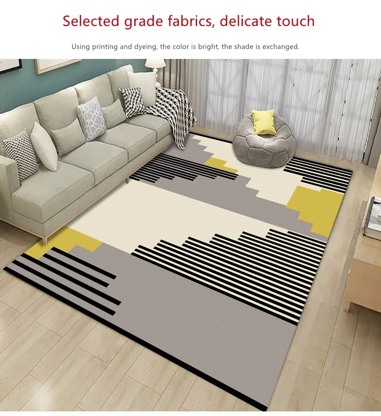 Chinese Modern High Quality Polyester Fibre Carpets Rugs for Household Decoration