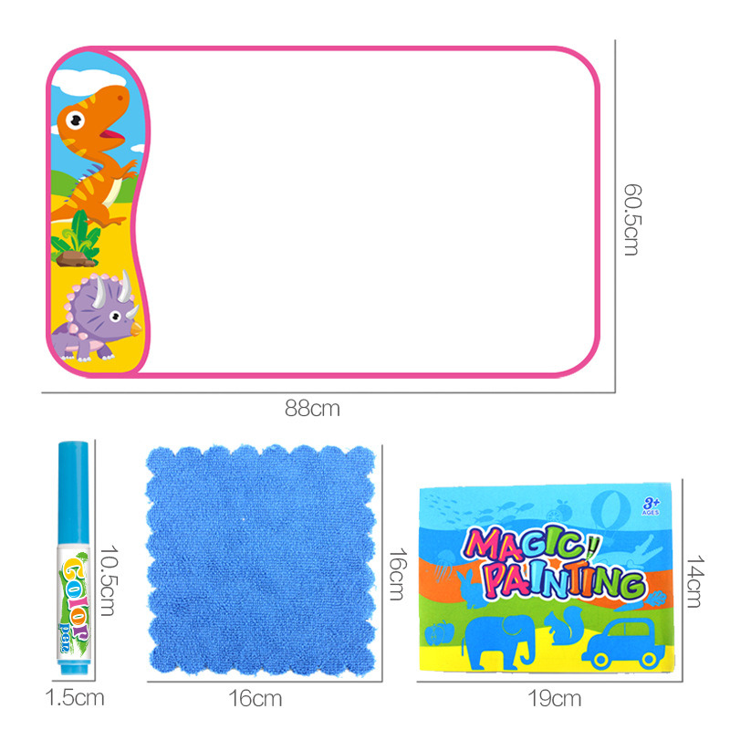 Color & Erase Mat, Washable Markers and a Kids Coloring Mat