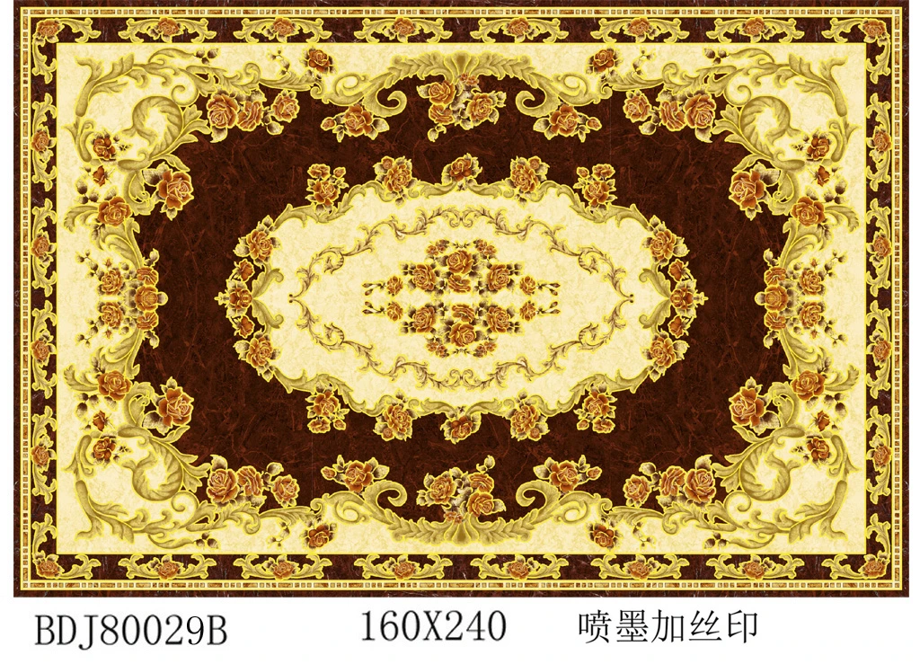 Building Material 800*800 mm Polished Crystal Golden Color Marble Granite Porcelain Glazed Ceramic Floor Carpet Tile