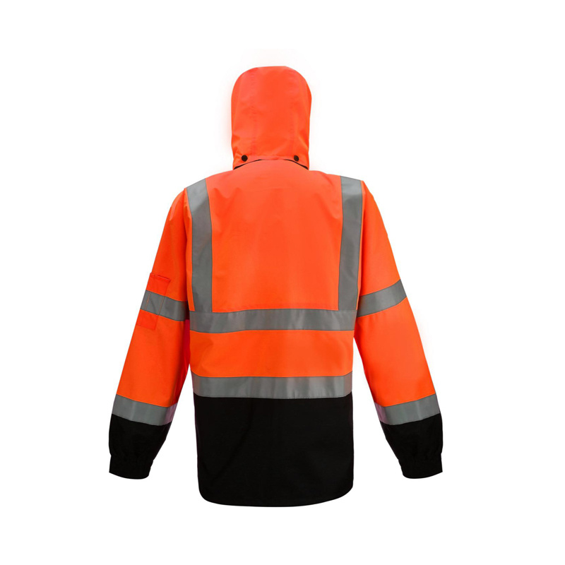 Roadway Workers Hi-Vis Waterproof Reflective Safety Raincoat Reflective Raincoat