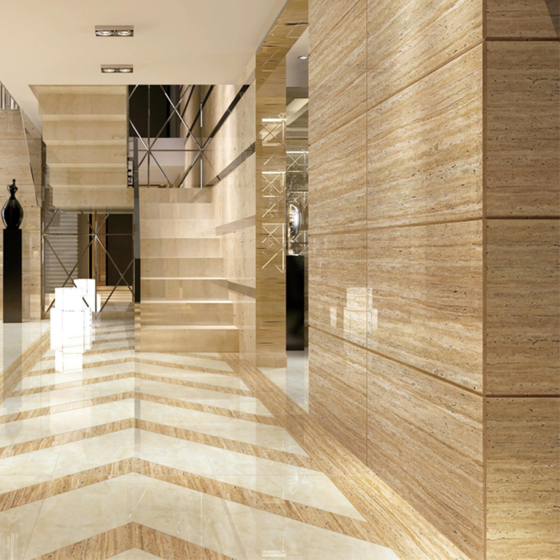 Kenya Hotel Lobby Full Glazed Polished Ceramic Floor Tile