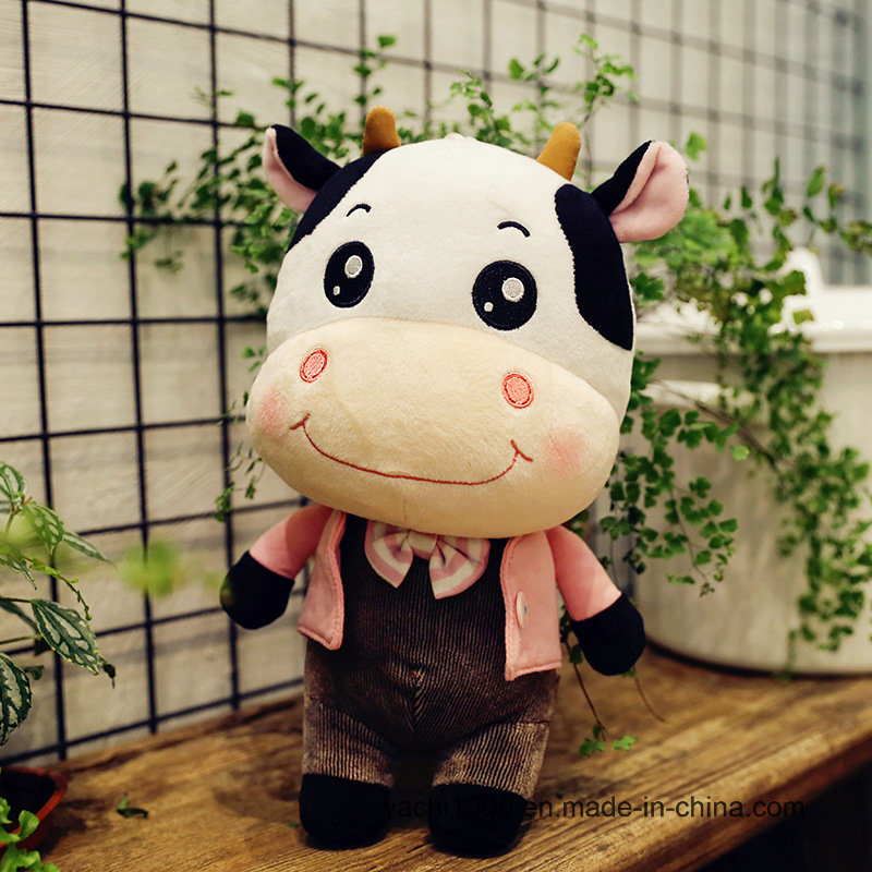 Custom Stuffed Soft Plush Toy Plush Cow Animal Factory