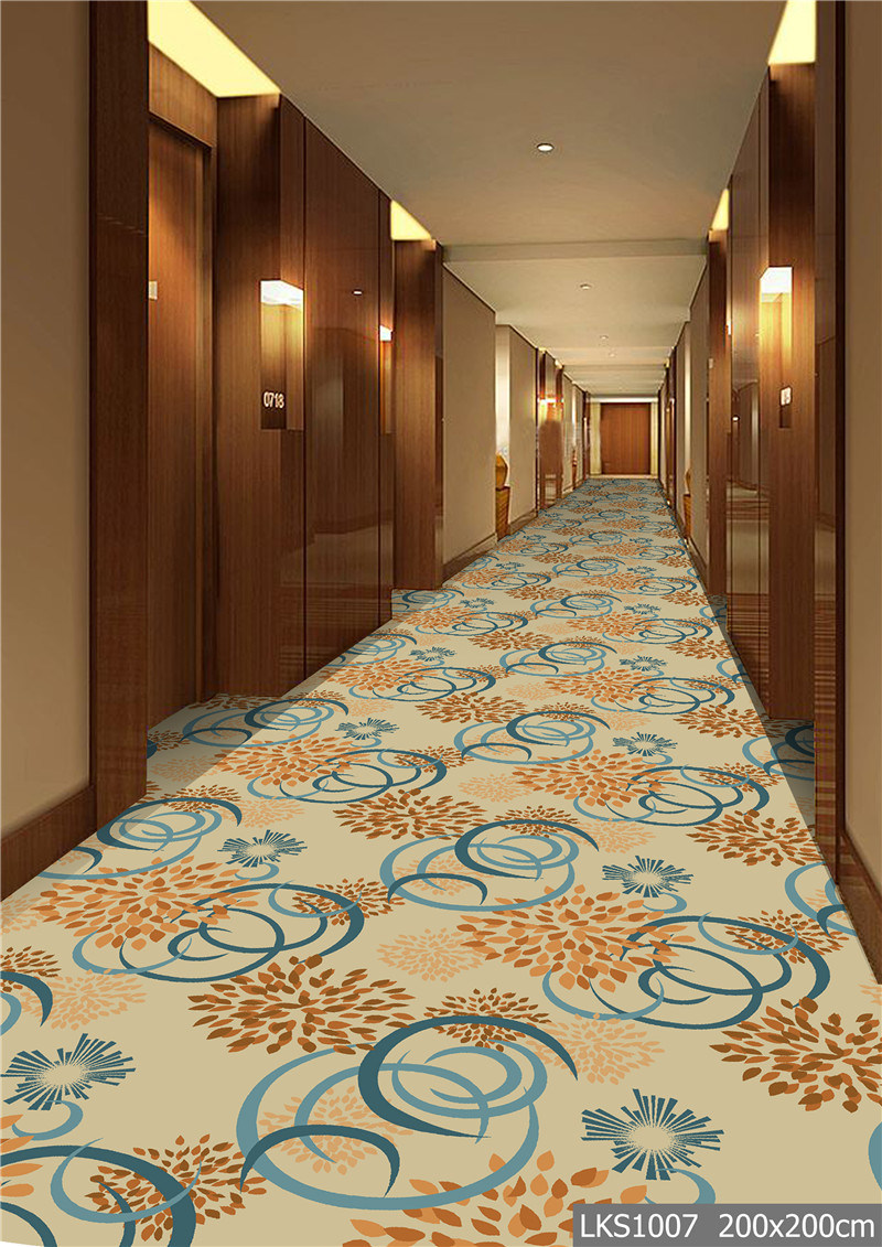3D Printed Exhibition Decorative Carpet Nylon Pet Carpet Roll for Hotel Banquet Hall Corridor Conference Room Use