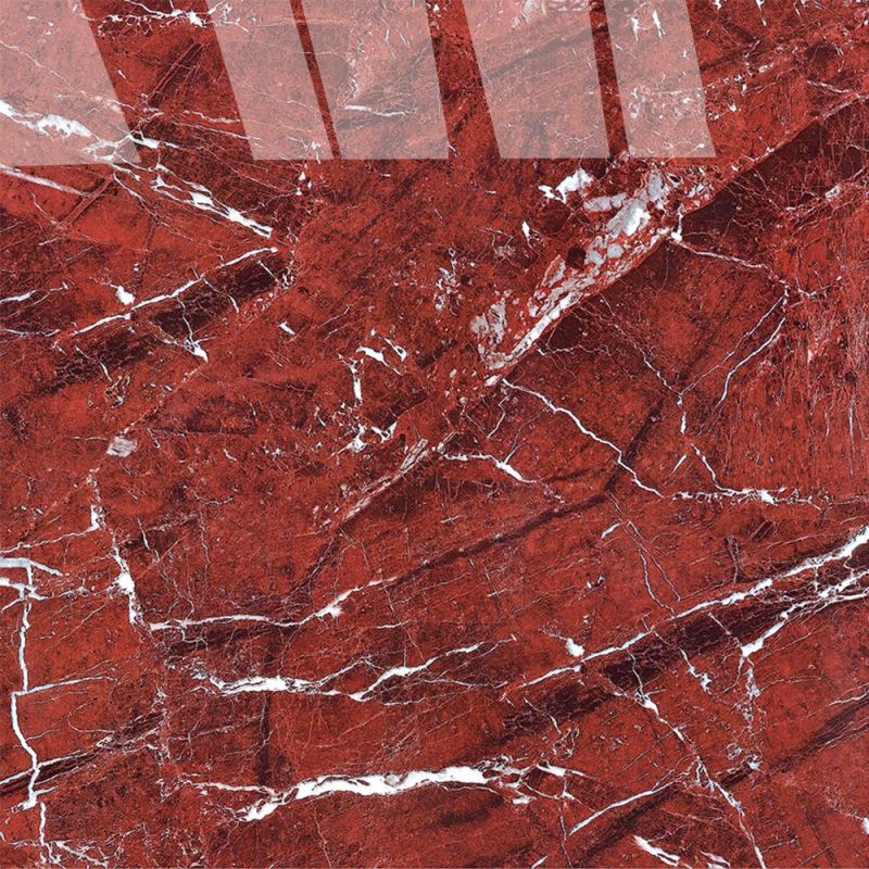 Nigeria Shopping Mall Anti-Skidding Red Marble Floor Tile