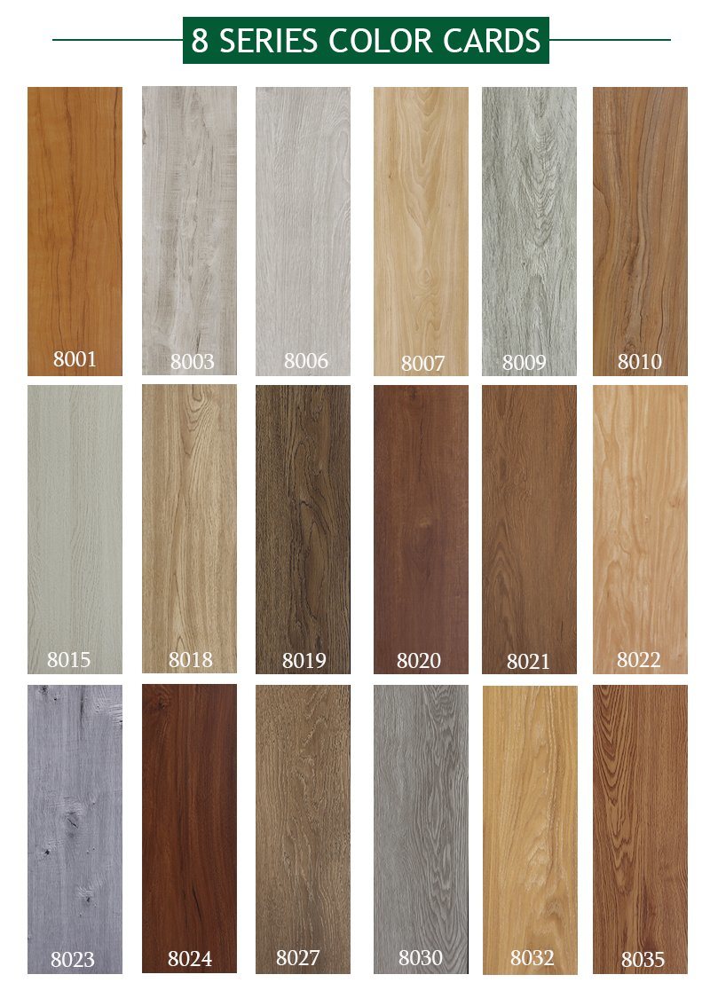 Commercial Easy Install Anti-Slip Wood Pattern Vinyl Plank Floorboard PVC Carpet Flooring