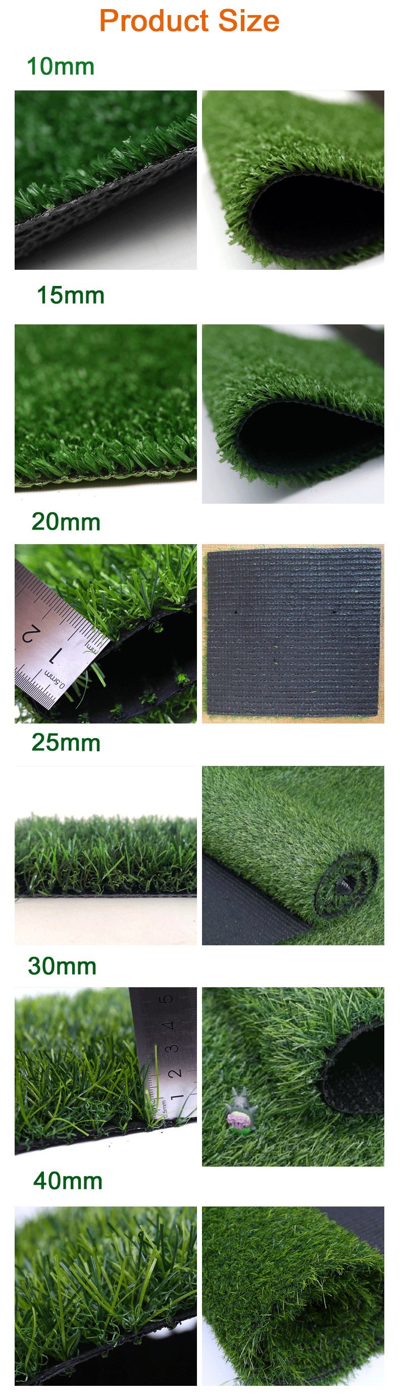 Artificial Turf Flooring Synthetic Grass for Home Garden Artificial Turf