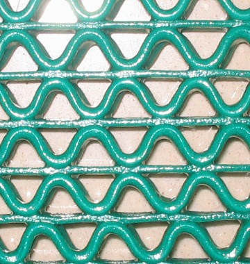PVC Coil Spaghetti Colorful Loop Durable Cushion Pad Door Mat