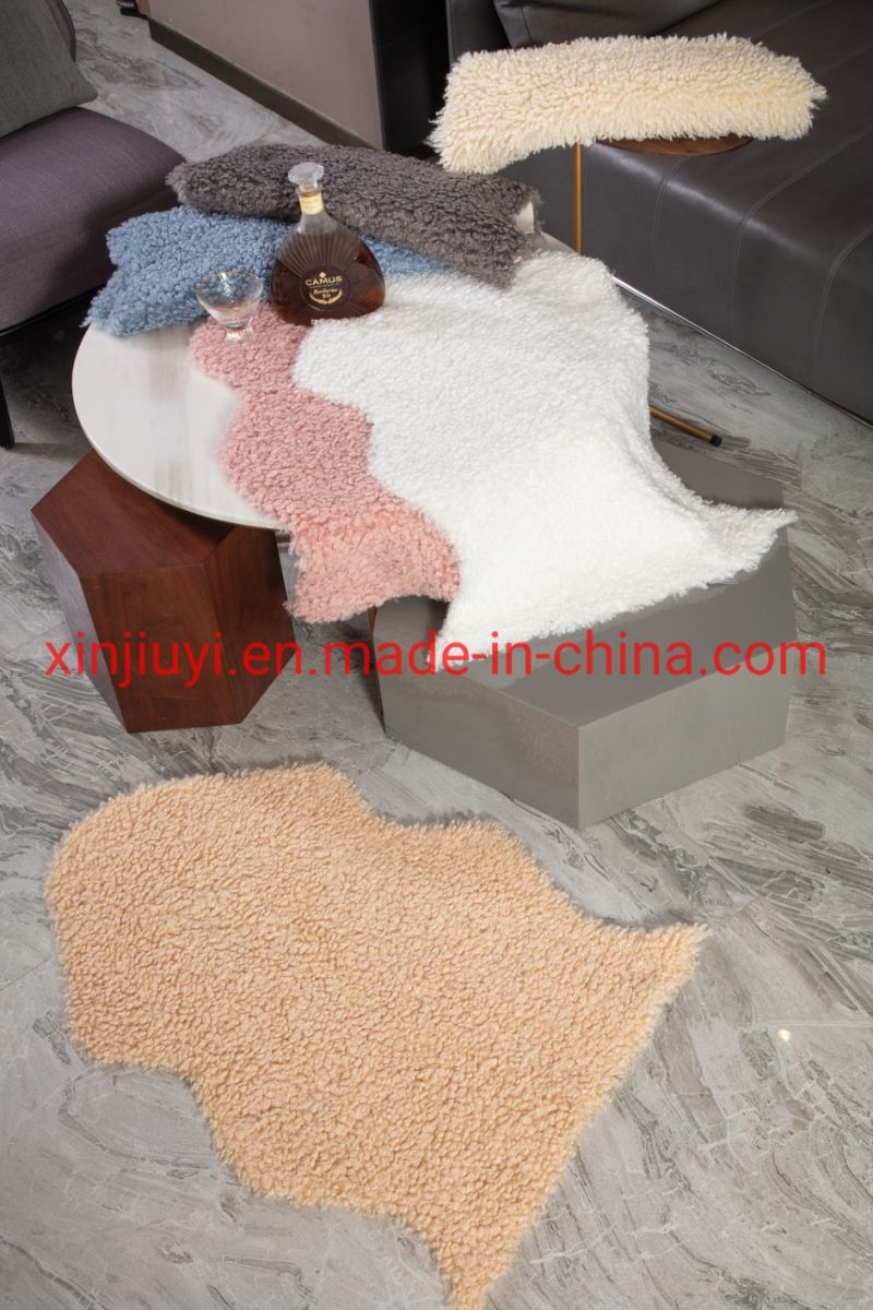 Large-Grained Faux Sheepskin Fur Carpets/Rugs/Mats for Bedroom