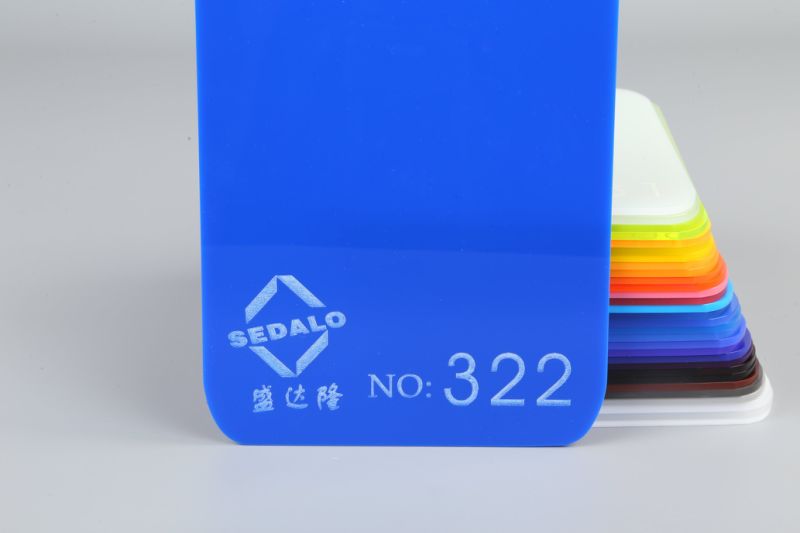 3mm Casting Blue Unbreakable Blue Color Acrylic Sheet