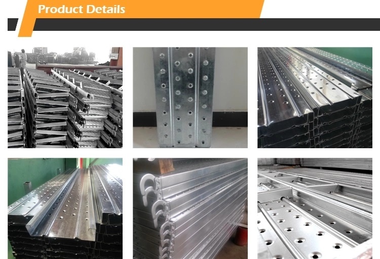 Plank Scaffolding Pre-Galvanized Perforated Steel Plank Catwalk with Hook