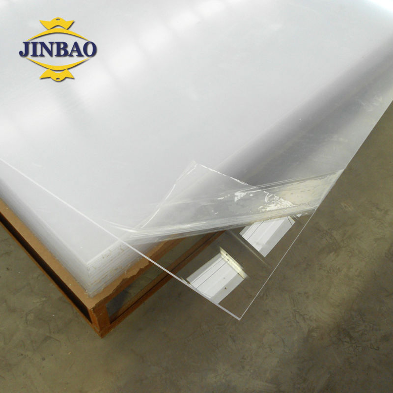 Jinbao 4FT X 8FT 1220 X 2440mm Cut to Size 2mm 1.8mm 4mm Clear Transparent Laser Cut Unti-UV Acrylic Sheet for LED Light Box