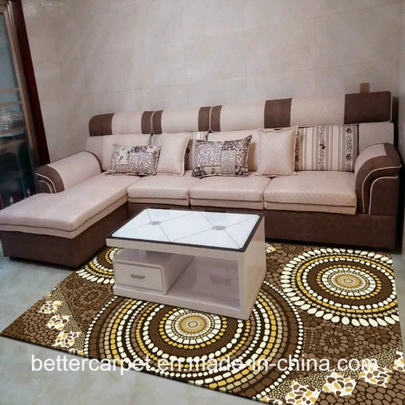 Hotel Room Carpet and Rug with Flower Carving