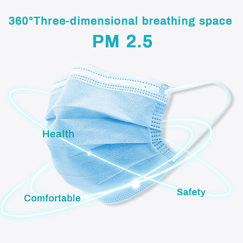 Factory Ce Wholesale 3 Ply Disposable Face Mask in Stock Cheap in Stock