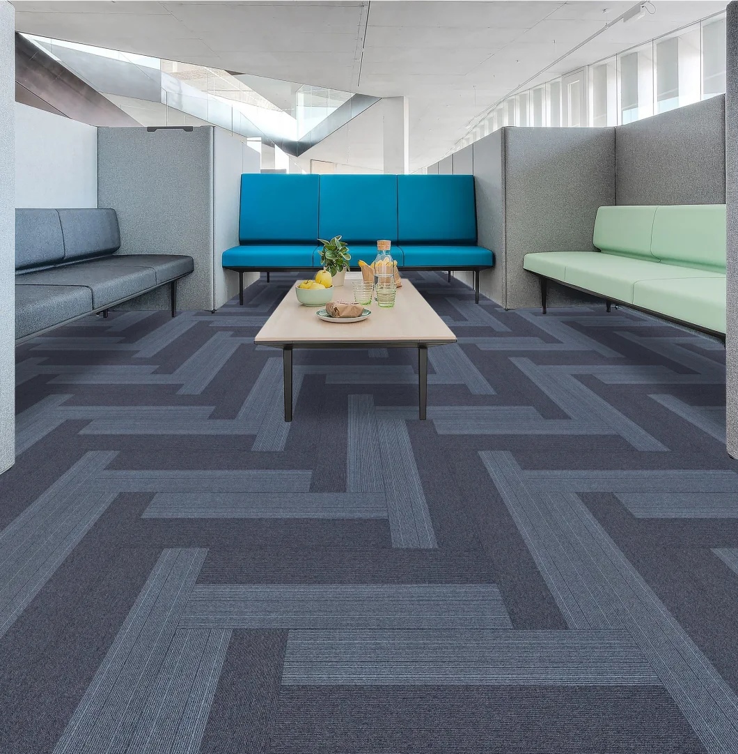 Landscape Newly Design Rectangle Carpet Tiles Nylon PVC Commecial Office Home Hotel Carpet Tiles