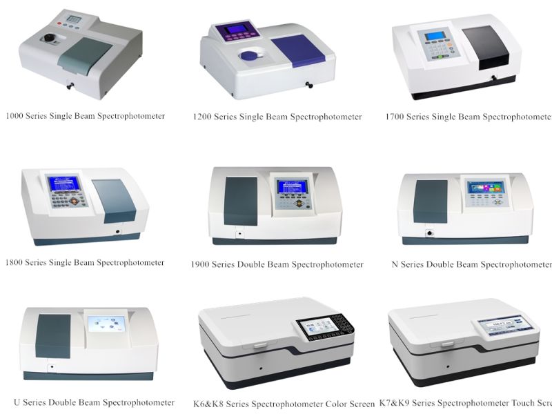 Standalone or PC Software Controlled Double Beam UV-Vis Spectrophotometer