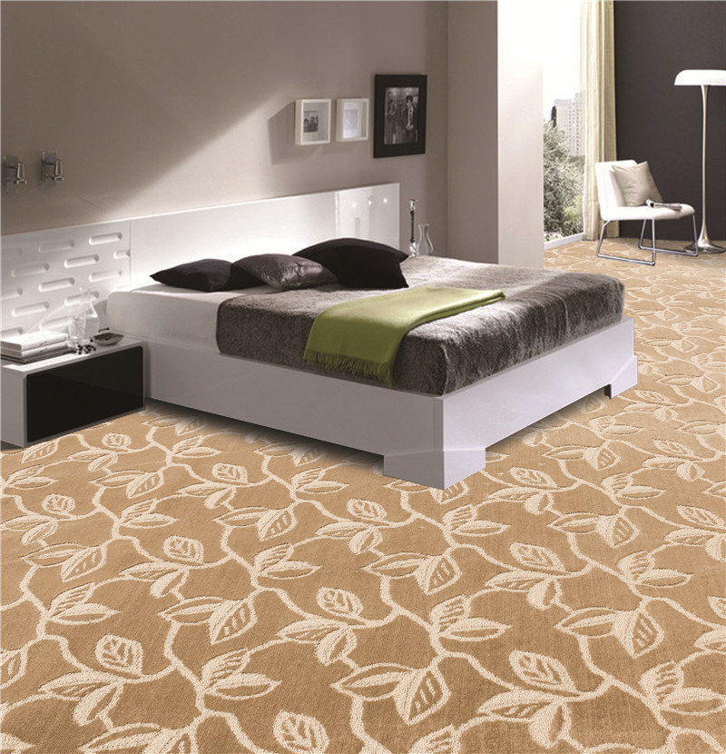 Economic Jacquard Nylon Printed Floral Pattern Wall to Wall Carpet Roll Factory Wholesales Hotel Commercial Office Home Carpet Customized Carpet