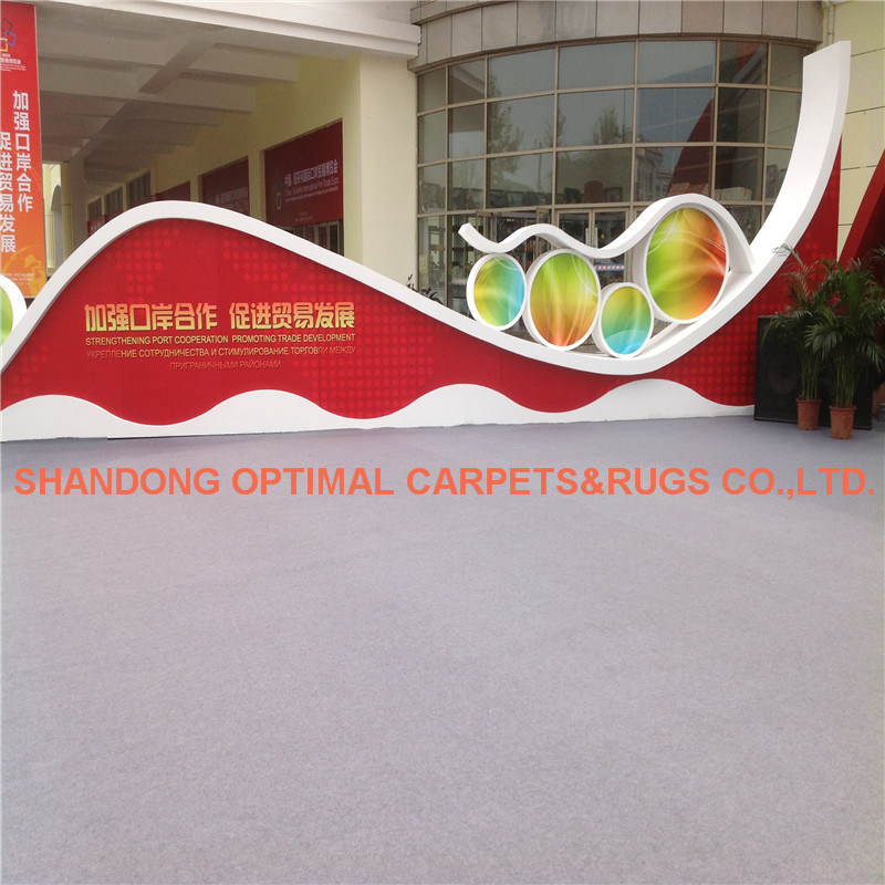 China Supplier Plain Exhibition Wedding Carpet 100% Polyester Carpet