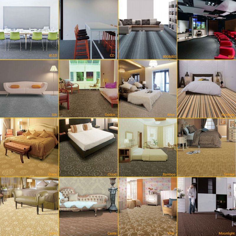 12mm Plain Carpet Alice Commercial Office Carpet Luxury Broadloom Carpet Living Room Carpet Residential Wall to Wall Carpet Loop Pile Cut Pile Carpet