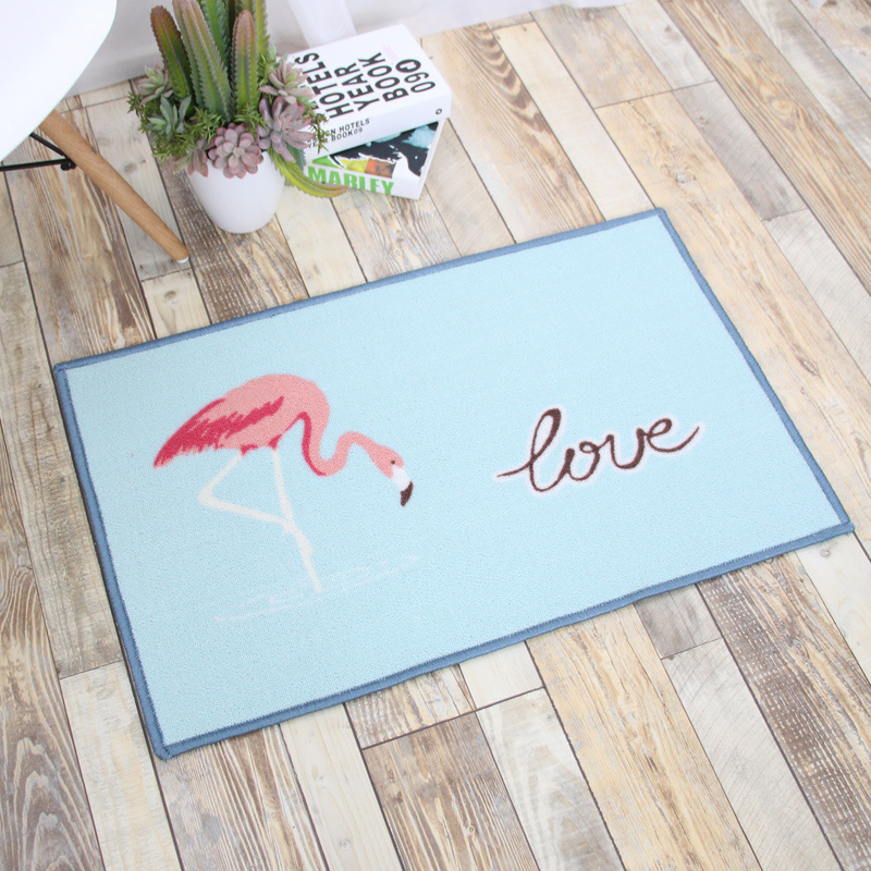 Funny Door Mat 100% Polyester Printed Floor Rug Anti-Slip Pad Home Indoor Doormat Carpet