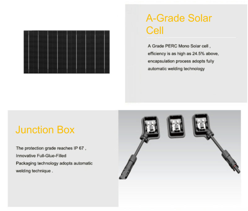 Osda Salar All Black 166mm Solar Cell 445W Monocrystalline Full Black Solar Panel