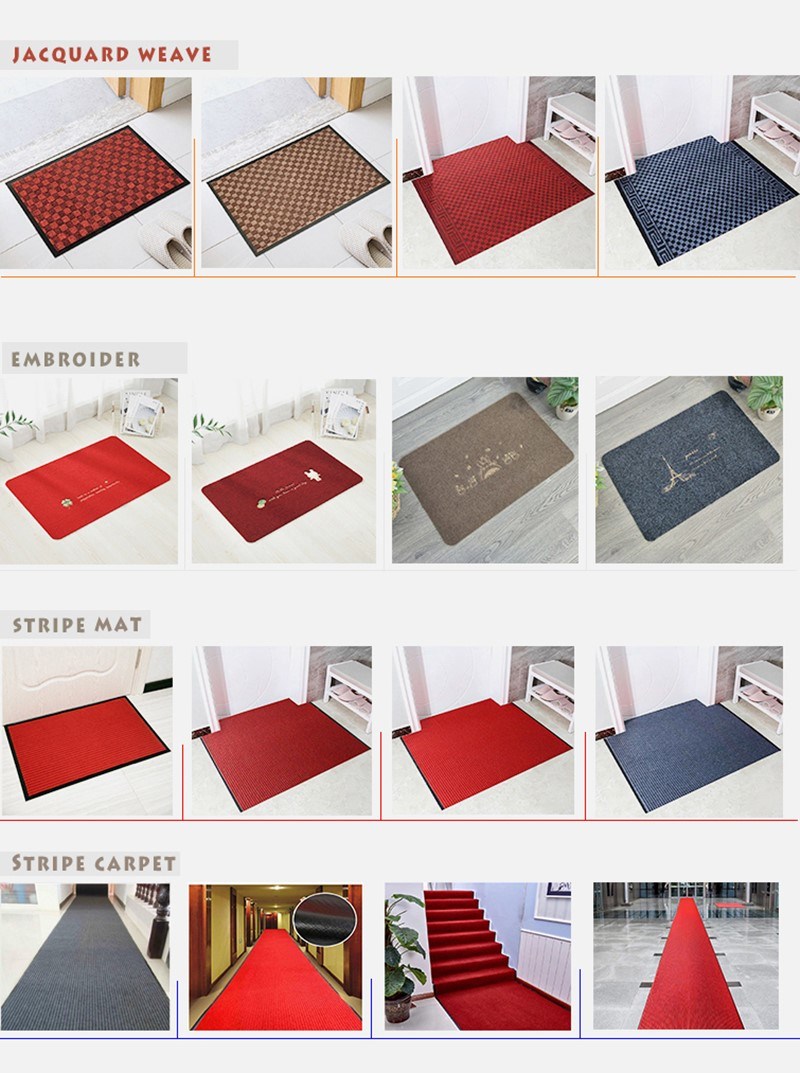 High Quality Rubber Soles Nylon Carpet Surfacethe Entry Door Mat