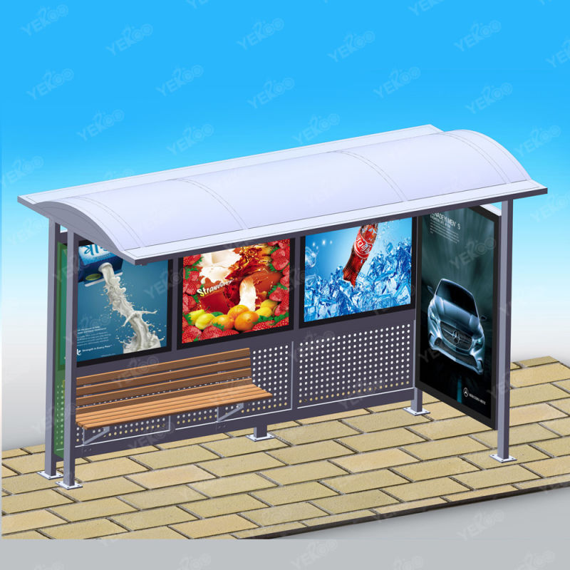 Metal Bus Shelter for Public Facilities