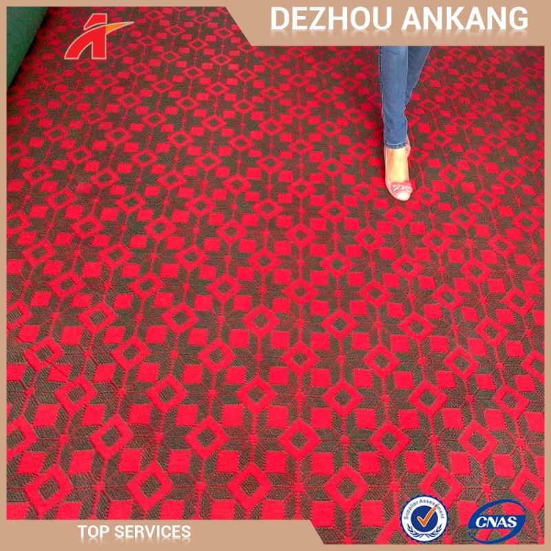 Polyester Needle Punched Double Color Jacquard Velour Floor Carpet