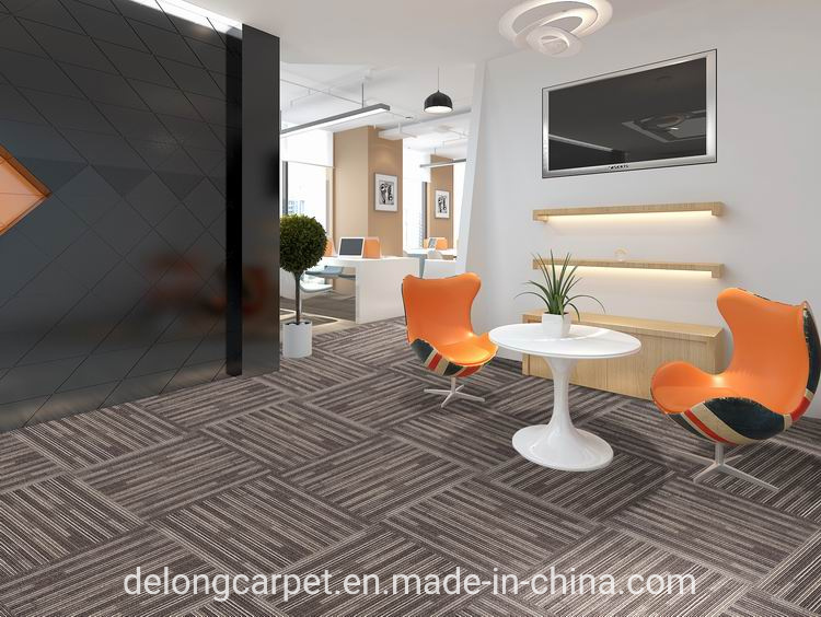 Modern 50X50 Meeting Room Tiles/ PP Machine-Made Carpet Tiles