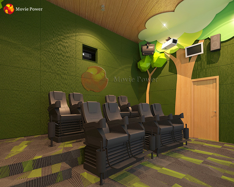 Customized Forest Amusement Park Theme Cinema Equipment 4D 5D Cinema Simulator
