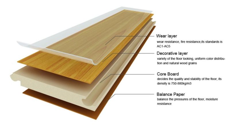 Home Decoration Material Laminated Floor/Laminated Flooring Wooden Floor