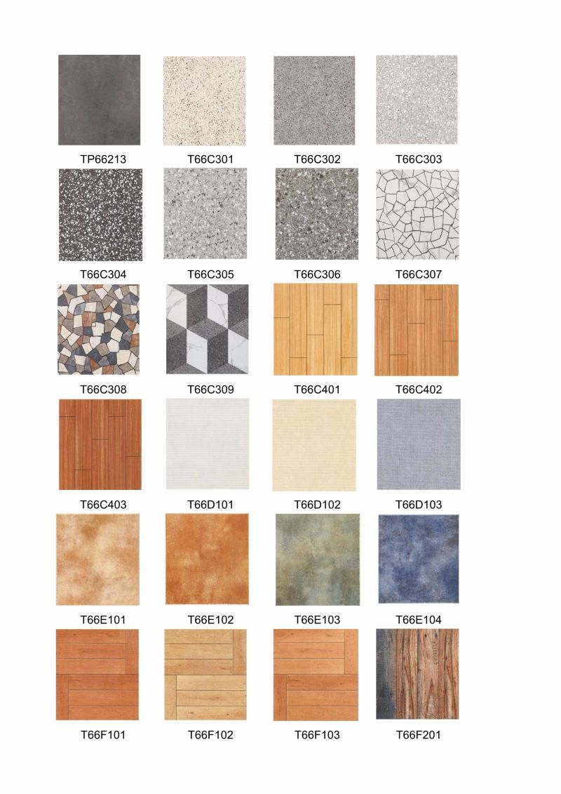 600X600mm Grey Color Anti Slip Carpet Look Porcelain Tile