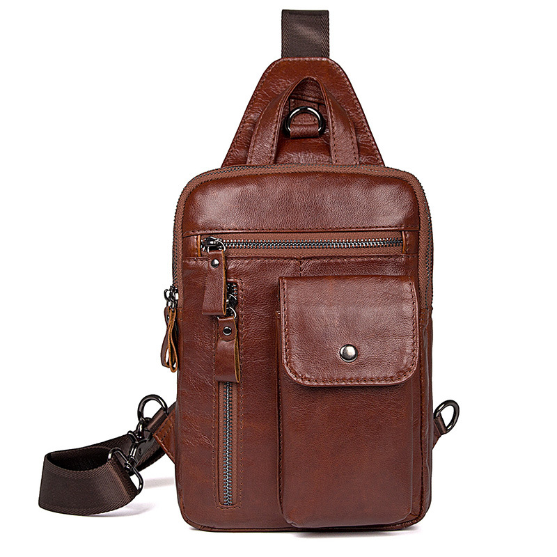 Excellet Quality Cowhide Leather Sling Bag