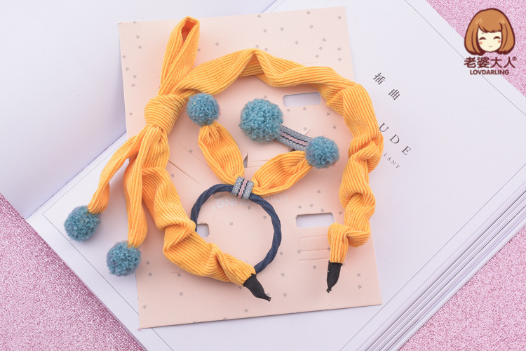 Fashion Children Hair Accessories Lovely Baby Girl Bowknot Headbands Hair Accessories Set