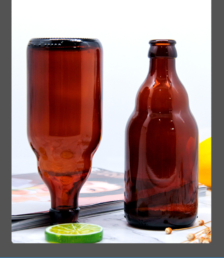 Factory Supply 330ml 500ml Brown Amber Beer Wine Glass Bottle Cold Brew Coffee Bottle